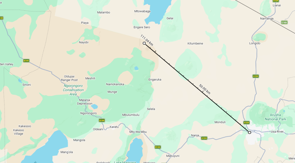 MOUNTAIN OLDONYO LENGAI map