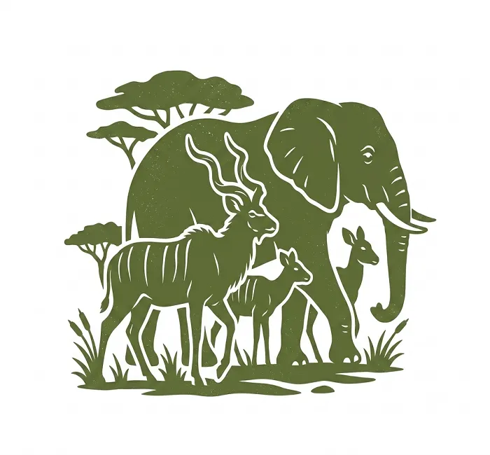 Elephant & Kudu Herds in Ruaha National Park